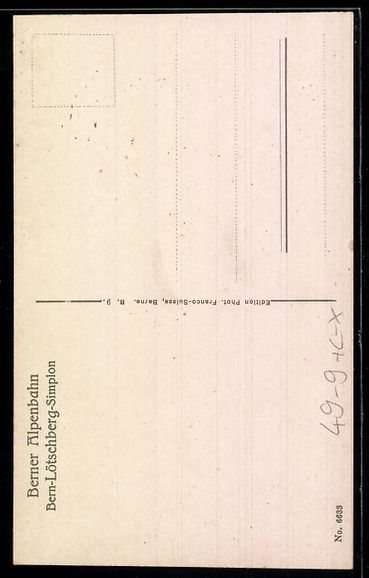 Ansichtskarten: AK Eggerberg, Lötschbergbahn, Kirche Eggerberg mit Blick auf – Gebraucht aus Berlin von bartko-reher 1
