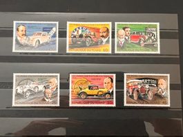Lot mit Auto-Briefmarken ganze Welt  (R386)