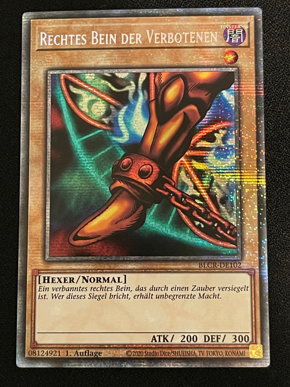 Yugioh Carte collezionabili: Rechtes Bein der Verbotenen BLCR-DE102 – Nuovo (secondo la descrizione) da Aarau Rohr venduto da Der.Paul