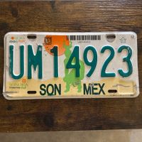  🇲🇽 Mexiko Autoschild, Sonora UM14923 - ORIGINAL 
