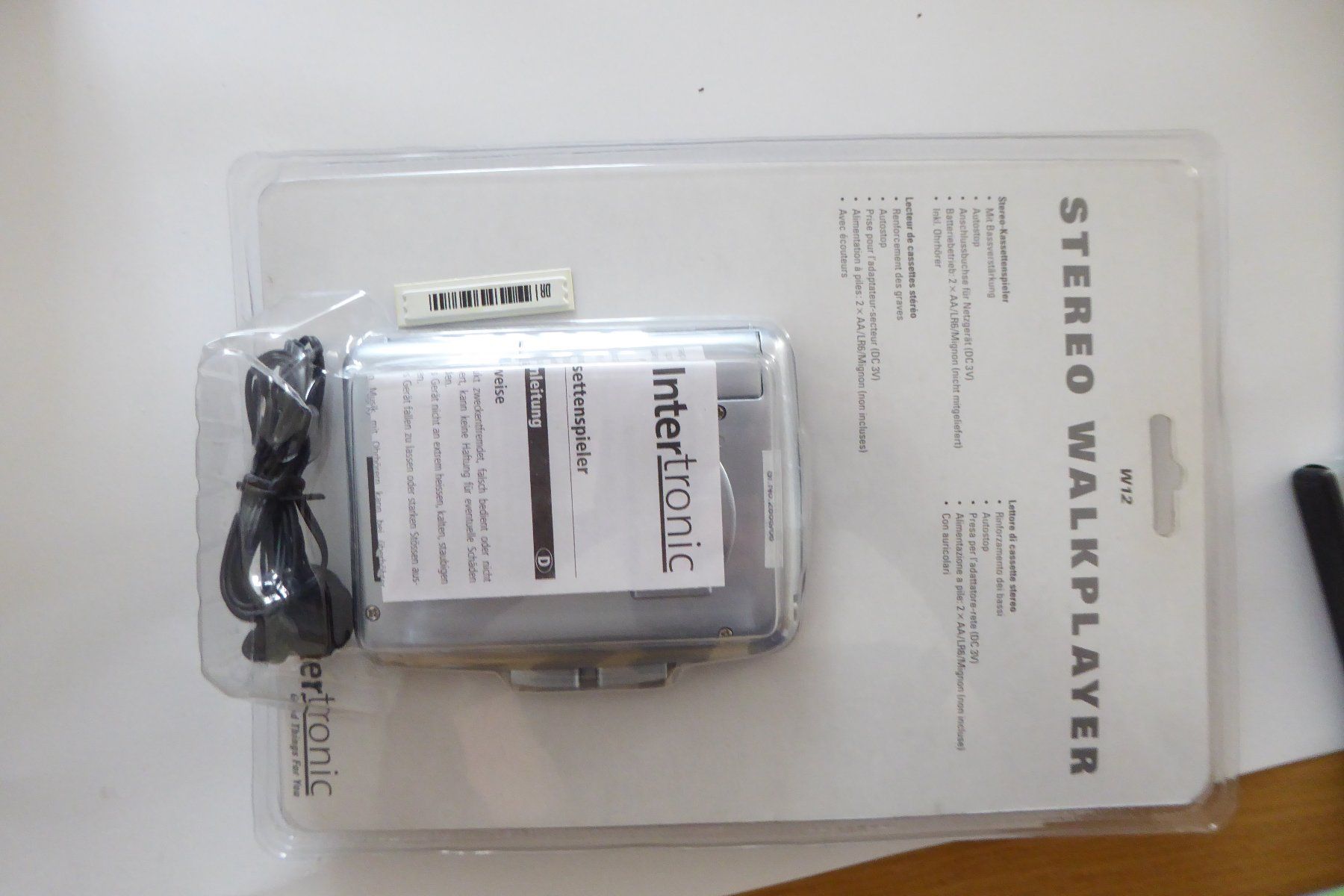 Lettore multimediale portatile: OVP Walkman Stereo Walkplayer Intertronic – Nuovo e nell'imballaggio originale da Allschwil venduto da Summelsarium 3