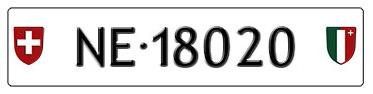 Insegne: Plaque auto NE 18020 – Nuovo (secondo la descrizione) da Boudevilliers venduto da ENCHERES-PLAQUES-NE