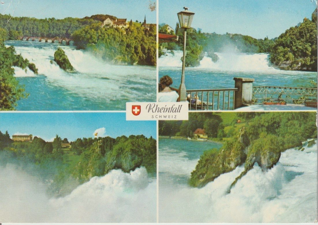 Cartoline postali: AB 216 Rheinfall, 1962 – Usato da Freienbach venduto da Bhaltis