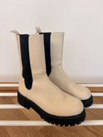 Damen Boots beige mit Plateausohle Gr. 38