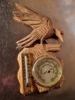 Holz Wetterstation  Thermometer West Germany
