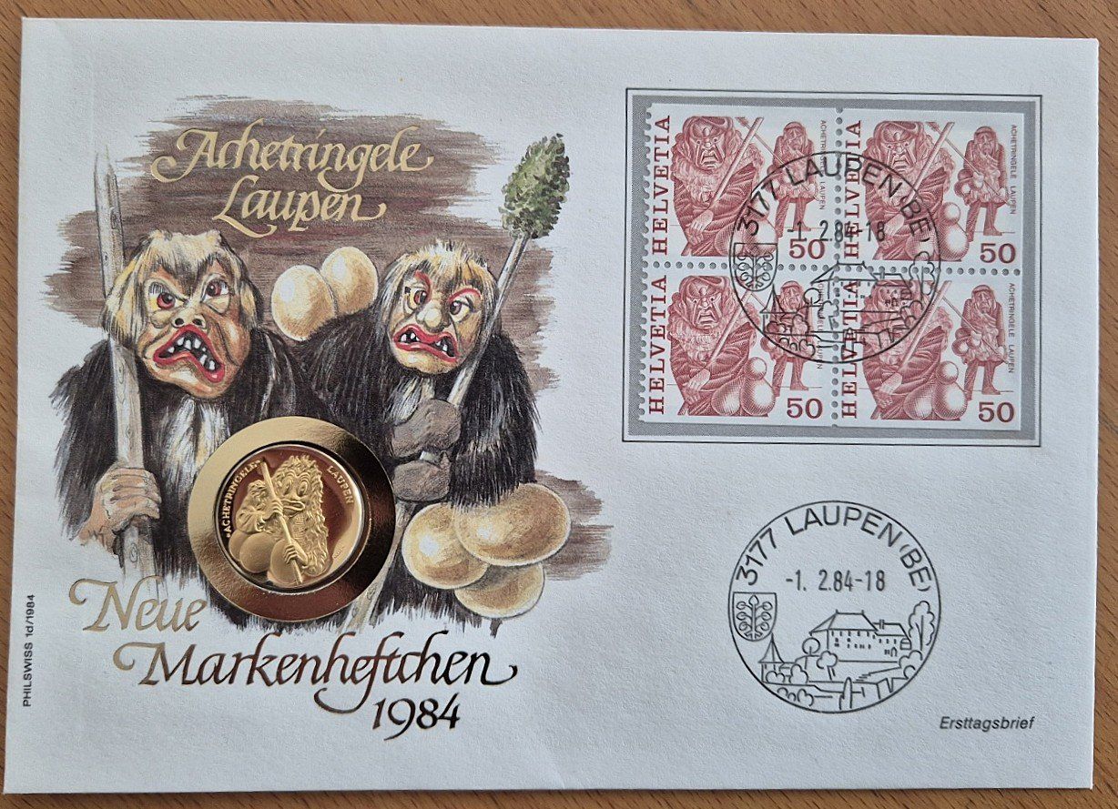 Medaglie: Numisbrief Sternsingen/Sechseläuten/Gansabhauet/Achetringele – Nuovo (secondo la descrizione) da St. Moritz venduto da Guenteratch 4