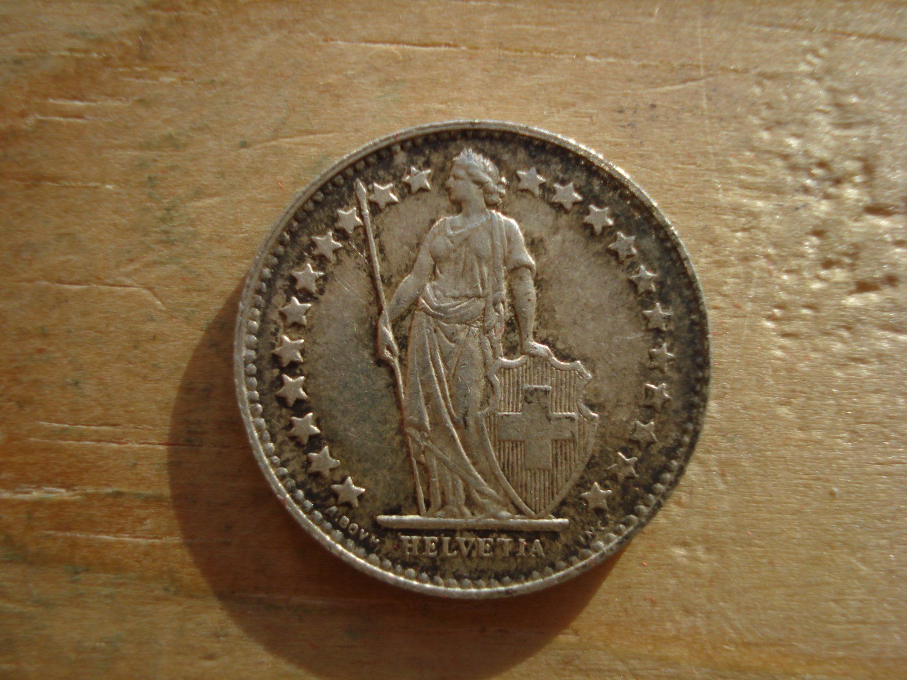 Tutti le monete: (S) 1/2 Franken 1944 UNZ- – Usato da Erlach venduto da Net-Coins 1