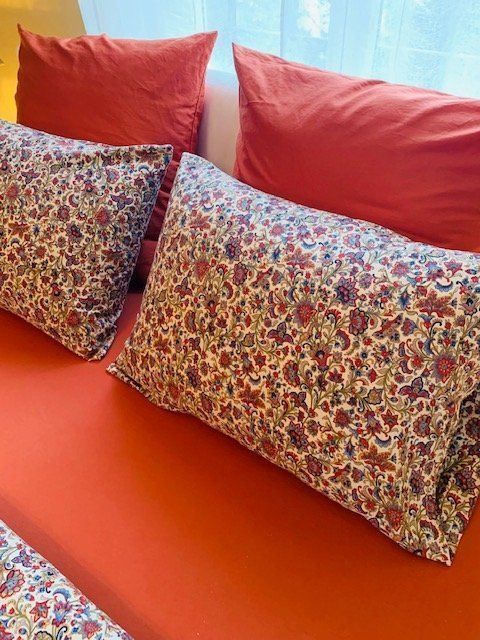 Biancheria da letto: Bettwäsche-Set - Baumwolle/Blütenmuster – Usato da Zürich venduto da gonthemove 1