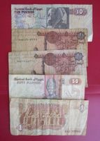 5 X Ägyptische Banknoten Sammlung, verschiedene Jahrgänge!