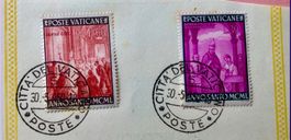 Briefmarken aus Vatikanstadt  1949 Heiliges Jahr
