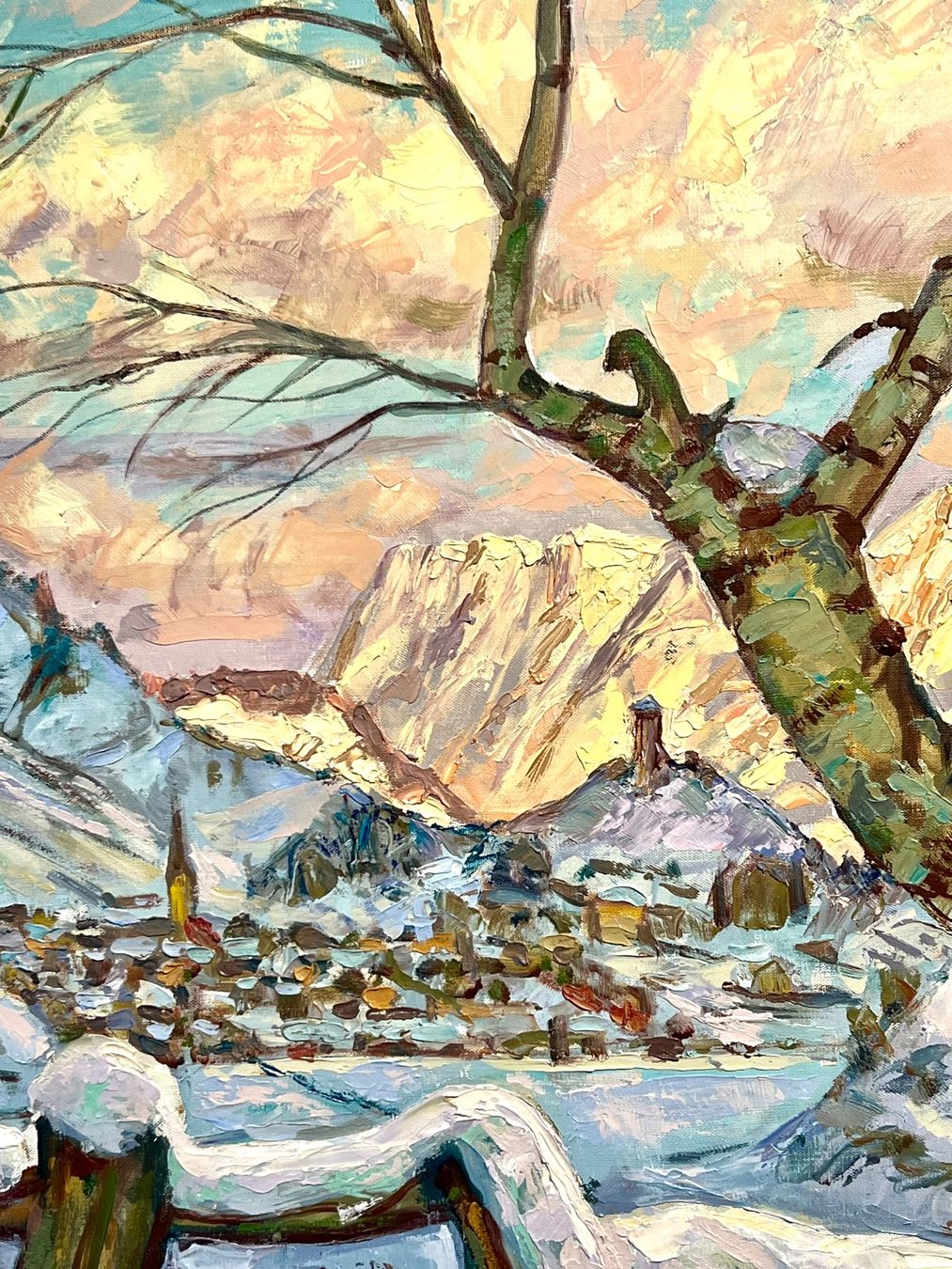 Dipinti: Nussio Engadin Ardez Scuol Tarasp Ftan Guarda Sent Gemälde – Nuovo (secondo la descrizione) da Gamprin venduto da Art75 4