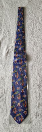 Vintage Bernasconi Limited Edt. Krawatte Schwingen blau OVP