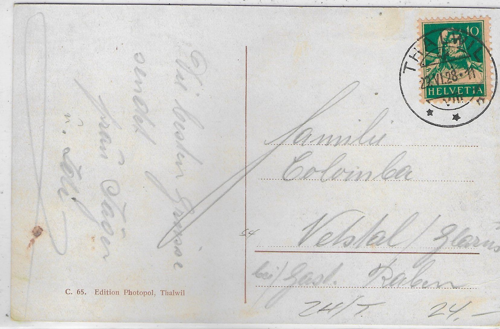 Cartoline postali: Thalwil - Restaurant Etzliberg – Usato da Ettingen venduto da Kartenplanet 1