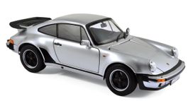 PORSCHE 911 930 TURBO 3.3L COUPE 1987 1/18 NOREV silber