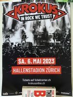 Krokus Konzert Plakat Poster Zürich Hallenstadion Original