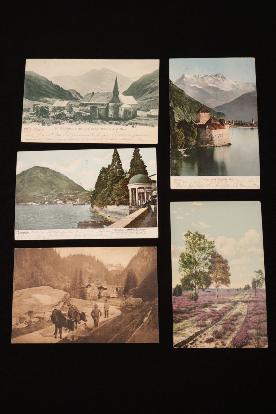 Cartoline postali: LOT Postkarten und Ansichtskarten von 1894-1933 – Usato da Volketswil venduto da brockipfannenstil