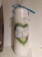 NEUE HOCHZEIT-Kerze, handgemacht Dekoriert  für 19.--Fr