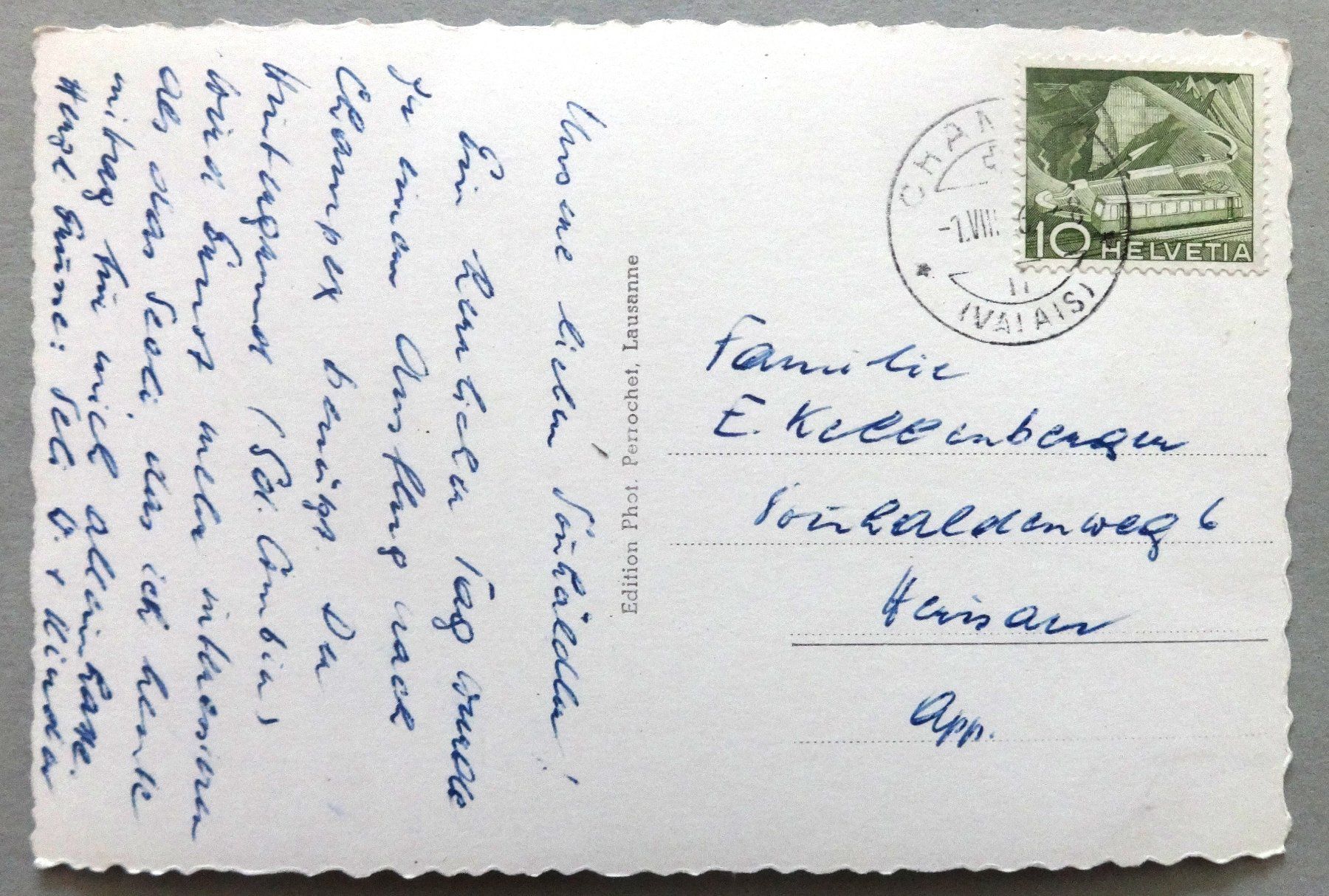 Cartoline postali: Lac de Champex – Usato da Fétigny venduto da Billy2miny 1