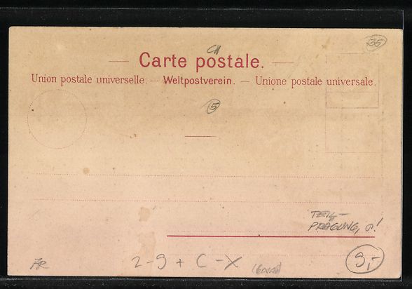 Ansichtskarten: Litho Schweiz, Verschiedene Briefmarken, – Gebraucht aus Berlin von bartko-reher 1