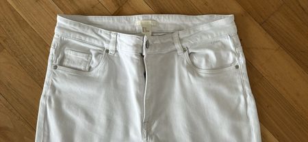 Weisse Sommer Jeans von H&M, Grösse 40
