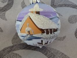 kleine handbemalte Christbaumkugel