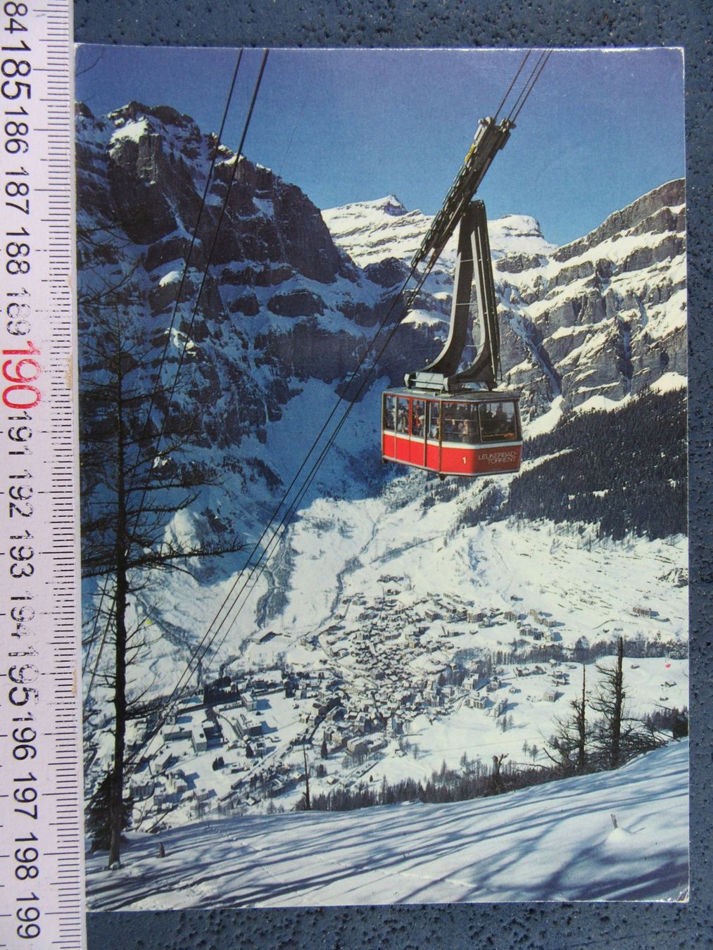 Cartoline postali: LUFTSEILBAHN TORRENT LEUKERBAD SCHNEE VS AK – Usato da Ettingen venduto da Hausi4711