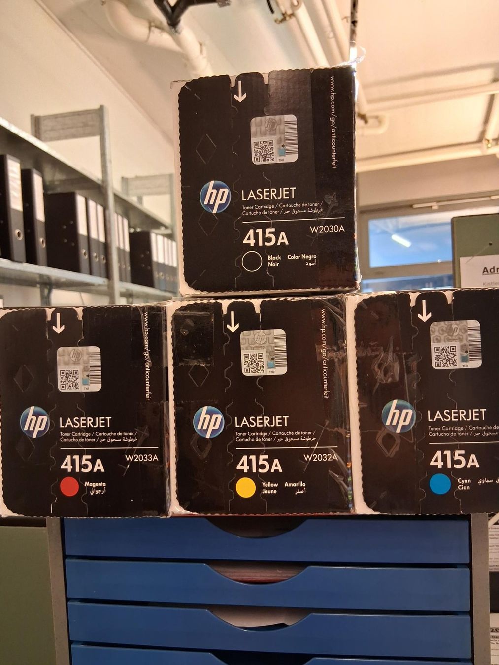 Cartucce per stampanti & toner: 4 Stk. hp toner 415 A – Nuovo e nell'imballaggio originale da Liestal venduto da tota88