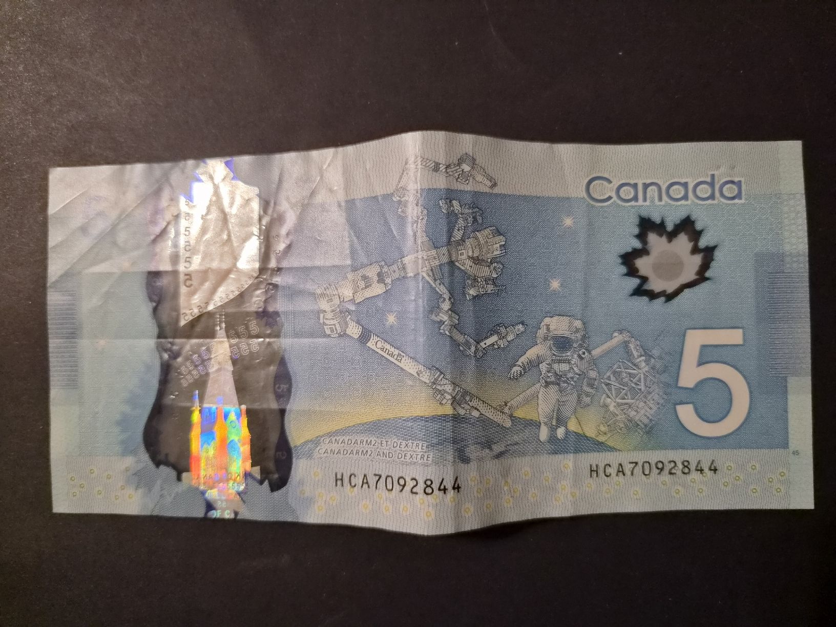 Banknoten: Canada 5 dollars 2013 P106b – Gebraucht aus Versoix von rucio 1