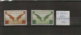 timbre poste aérienne F13 F14 **/* SBK 350.--