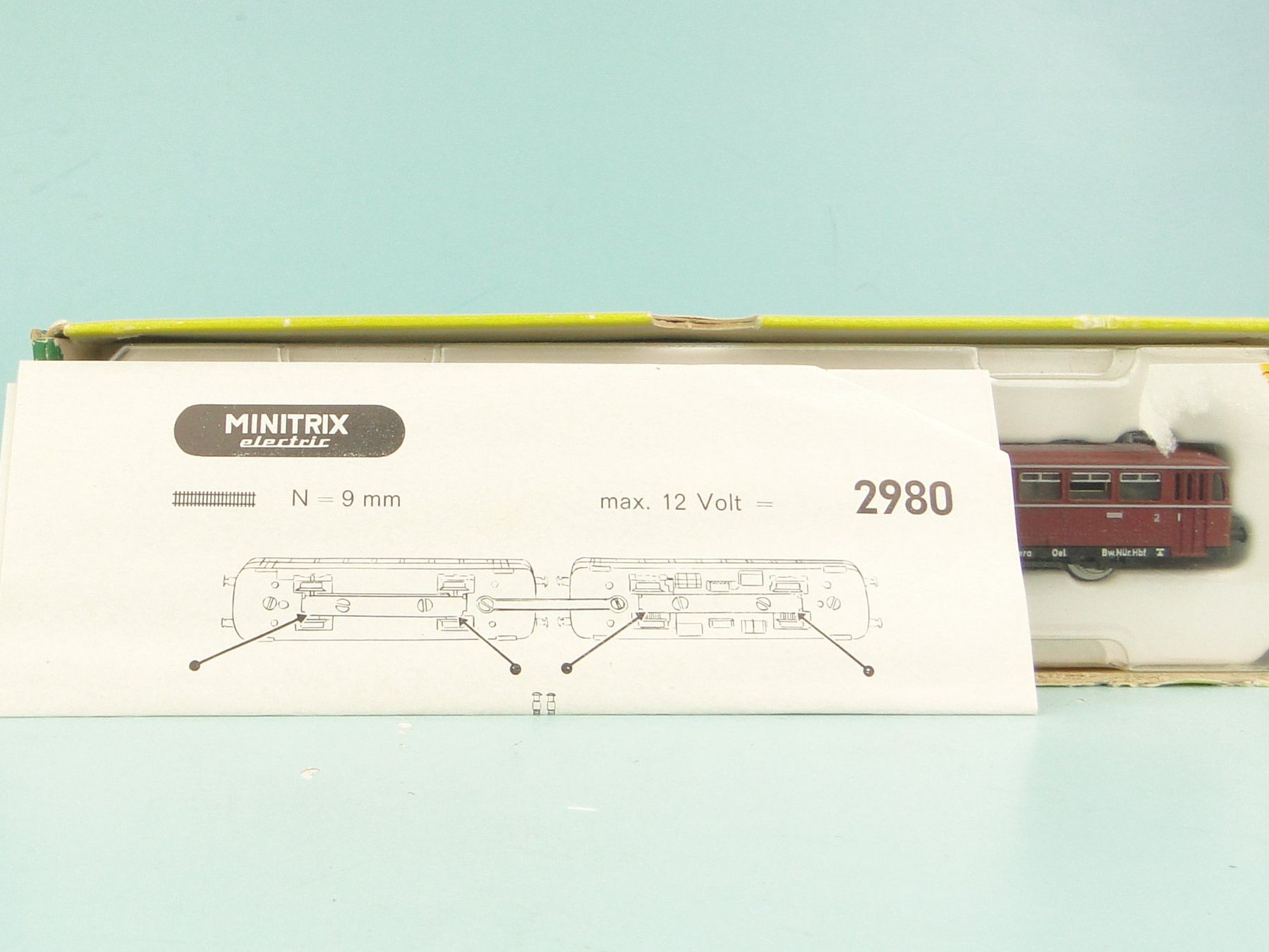 Trix Modelleisenbahnen: Minitrix N 2980 Schienenbus VT98 – Gebraucht aus Bülach von Albitrain 2