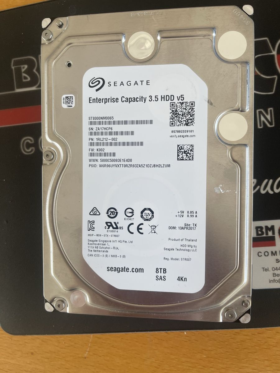 Seagate Dischi rigidi: Seagate Enterprise 3.5 HDD v5 8TB SAS – Usato da Wängi venduto da Bmo