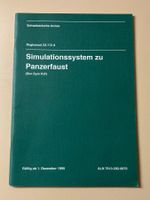 Reglement: Simulationssystem zu Panzerfaust -Schweizer Armee