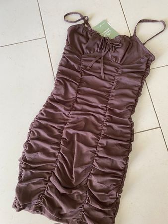 H&M Kleid braun Gr. XS NEU