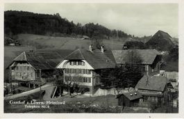 Gasthof zum Löwen HEIMISWIL BE gel. ca 1930 mit Militärst.