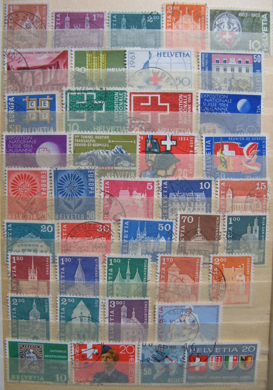 Alle Briefmarken: Werbemarken 1960 - 1972 gestempelt – Gebraucht aus Frauenfeld von Interessent1 1