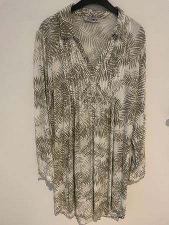 marée Tunika Kleid Gr. S Blusenkleid Palmenmuster Viskose