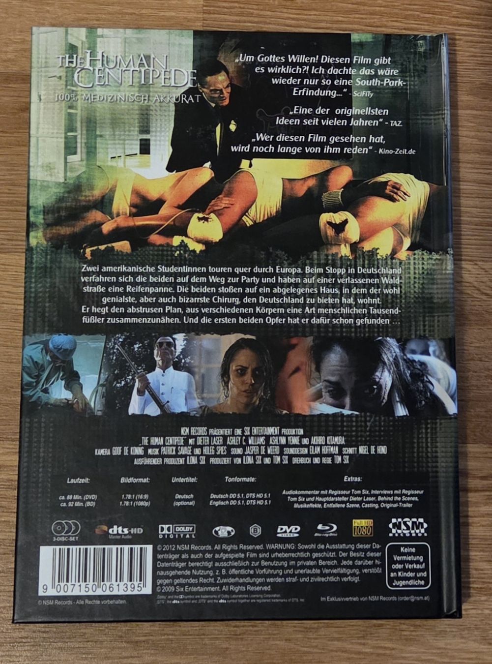 Tutti i DVDs: Human Centipede - Mediabook UNCUT  – Usato da Winterthur venduto da raymen5000 1