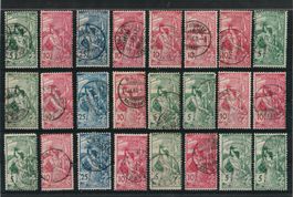 sauberes Lot Weltpostverein UPU 1900, gestempelt