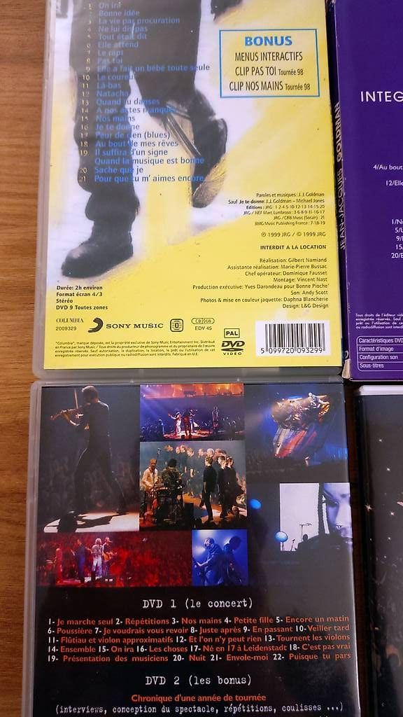 Tous les DVDs: Collection Jean Jacques Goldman – D'occasion à Bussigny par RicardoShop 1