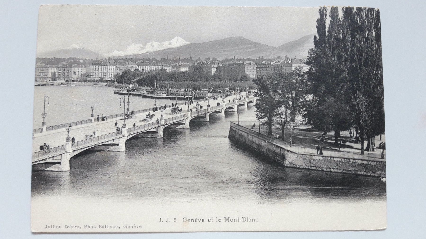 Cartoline postali: Geneve et le Mont-Blanc – Usato da Sargans venduto da nicsam1815