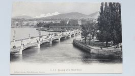 Geneve et le Mont-Blanc