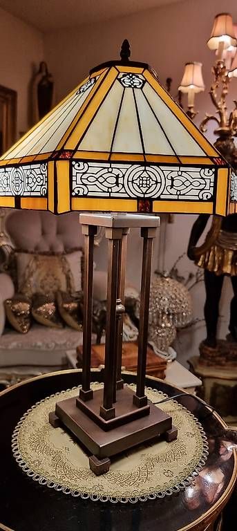 Lampade: Elegante Tiffany Lampe, Jugendstil – Nuovo e nell'imballaggio originale da Kaufdorf venduto da Nati-Nati 8