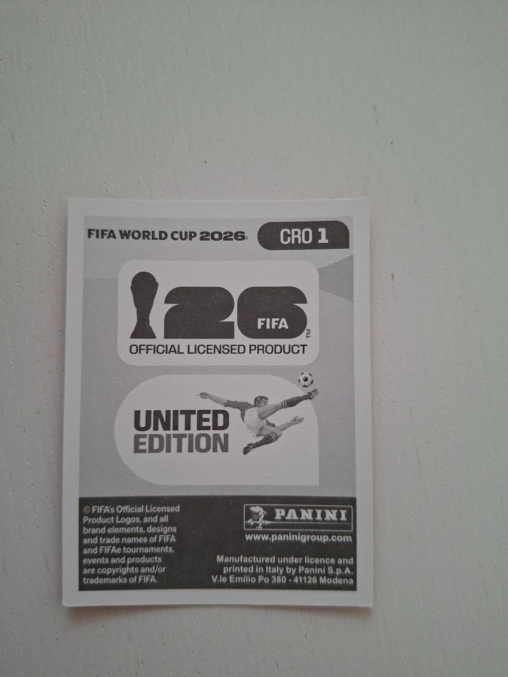 Panini Carte collezionabili: Panini FIFA WM 2026 CRO1 – Nuovo (secondo la descrizione) da Oberwil/Dägerlen venduto da Dominique1606 1