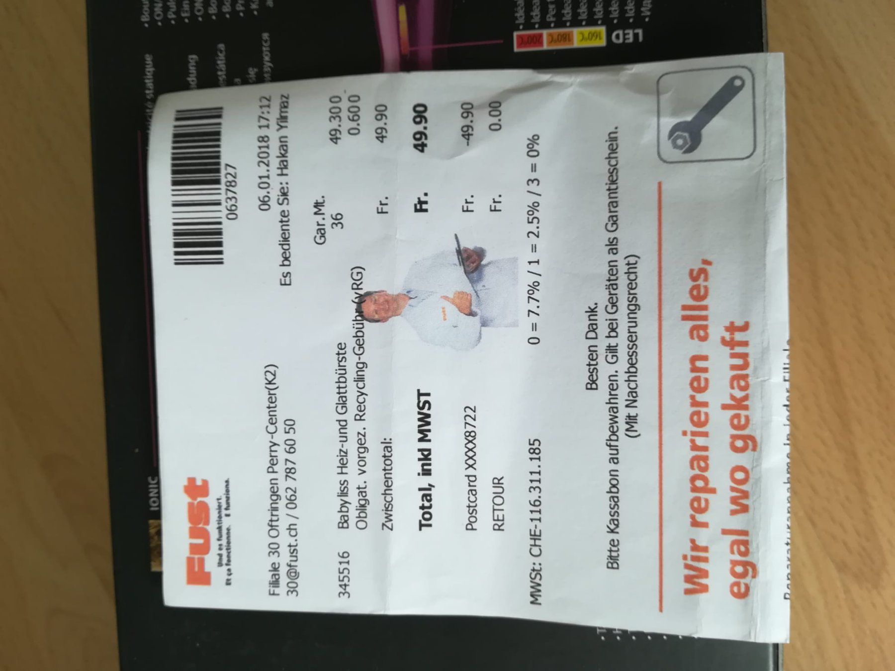 Sonstige Haarpflege: Haarglatt Burste – Neu und originalverpackt aus Malters von oti_th2l