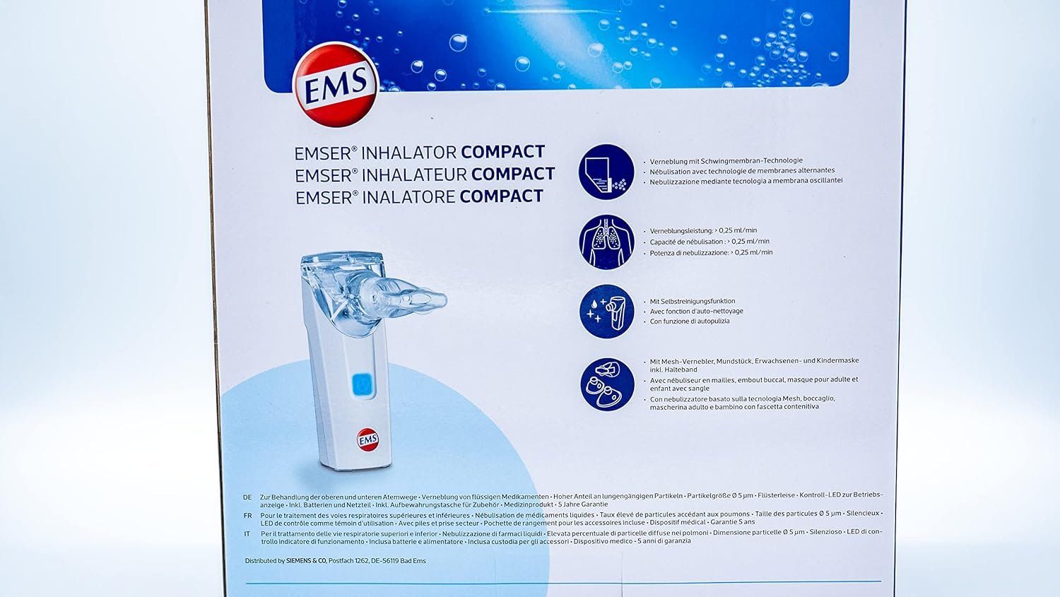 Attrezzature mediche: Emser Inhalator Compact – Nuovo e nell'imballaggio originale da Pfungen venduto da Buchenhecke77 2