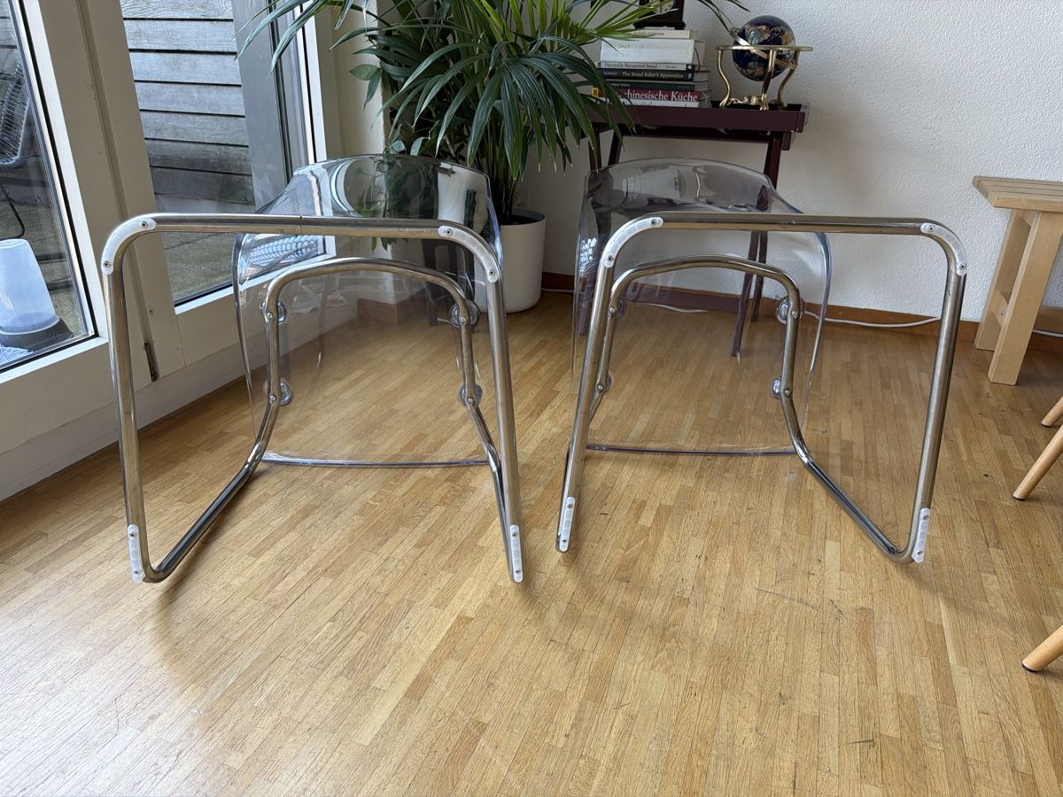 Ikea Sedie: 2x Stuhl transparent Kunststoff Metall Gestell – Usato da Thalwil venduto da margogram99 7