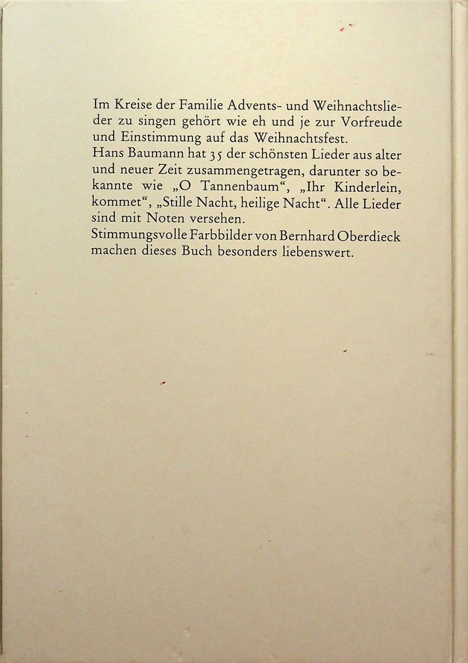 Libri: Hans Baumann/ B. Oberdiek Leselöwen Weihnachtslieder – Usato da Reitnau venduto da Zaomir 1