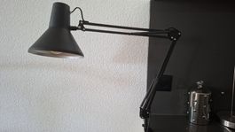 vintage HCF Denmark Architektenlampe in schwarz, matt