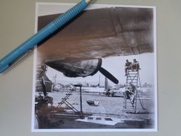 B -17. Amerikanische Mechaniker in Dübendorf Sommer 1945