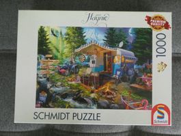 Mit dem Caravan in den Bergen Schmidt-Puzzle 1'000 Teile